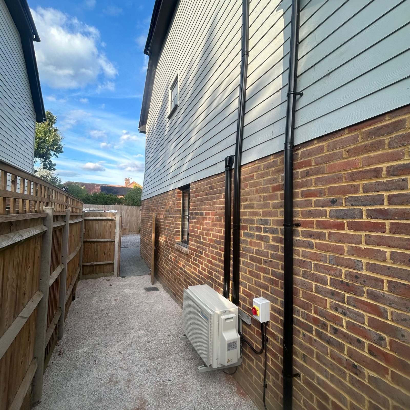 Air conditioning installation at a Guildford property, the type of work customers may choose to spread the cost of